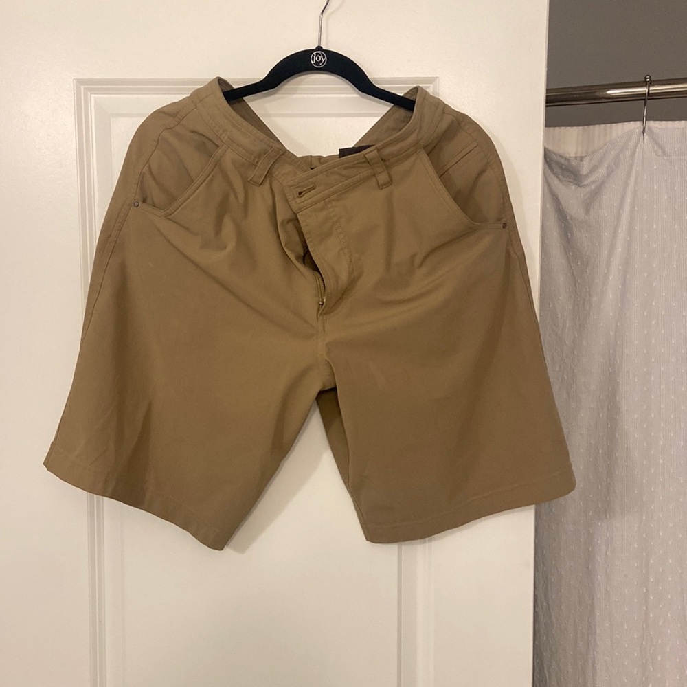 Lululemon Athletica Tan Flat Front Shorts